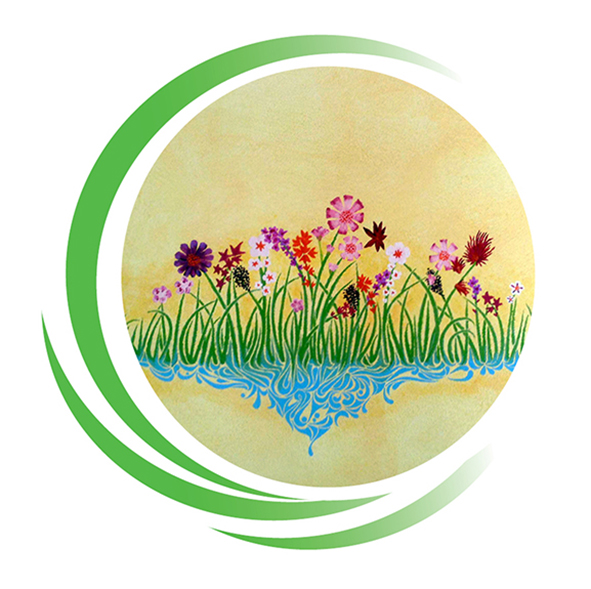 Zeichnung Blumenwiese